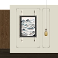 New Chinese Decorative Painting 3d model