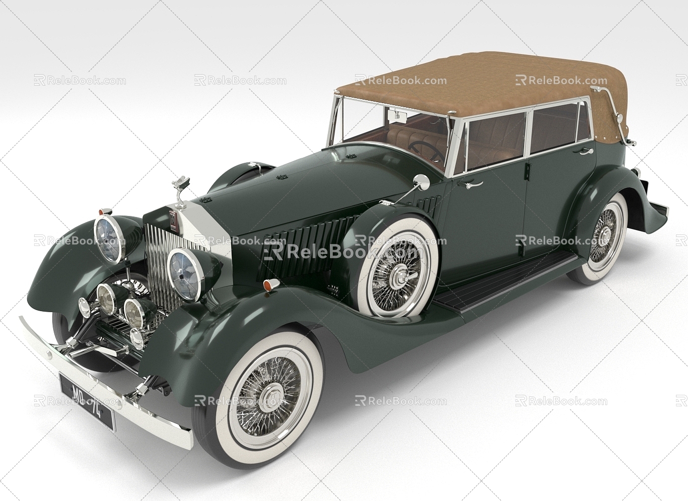 Classic Car Classic Car Retro Car Sedan 3d model