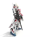 Modern robot unicorn 3d model