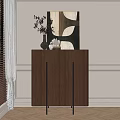 Middle Ancient Entrance Cabinet 3d model