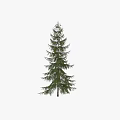 Pine Tree Decorative Ornament Set With Lifelike Green Foliage For Home Decor