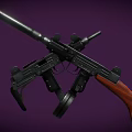 Uzi submachine gun 3d model