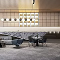Sales Office Modern Reception Area 3d model