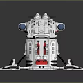 Turret Turntable Railgun Sci-fi Tower Defense Game Tower Defense Sci-fi Turret Game Turret Game Battery 3d model