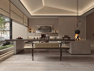New Chinese Tea Room 3d model