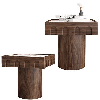 Living room decoration side table corner table round side table 3d model