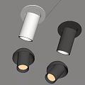 Modern White and Black Downlights Spotlights Modern Home Ceiling Lighting Fixtures Design