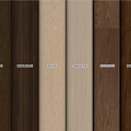 Various Wood Grain Wall Paneling With Multiple Color Options For Interior Design 3d model