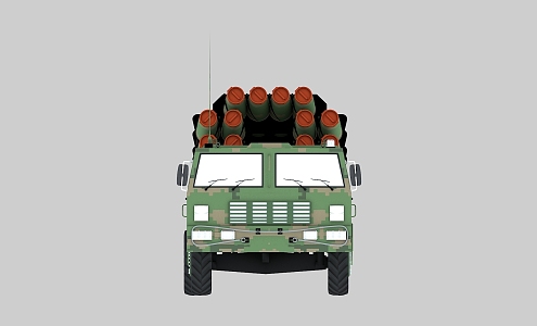 China PHL03 long-range rocket launcher PHL03 PHL rocket launcher long-range fire 3d model