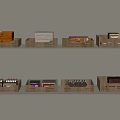 Organized Shelves With Cardboard Storage Boxes Holding Various Labeled Items