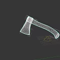 Traditional Metal Axe With Wooden Handle For Chopping And Cutting Work