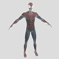 SpiderMan Game And Movie Character In Classic Red And Blue Suit Standing With Arms Outstretched