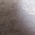 Unique Geometric Pattern Wooden Flooring With Modern Design And Natural Wood Grain