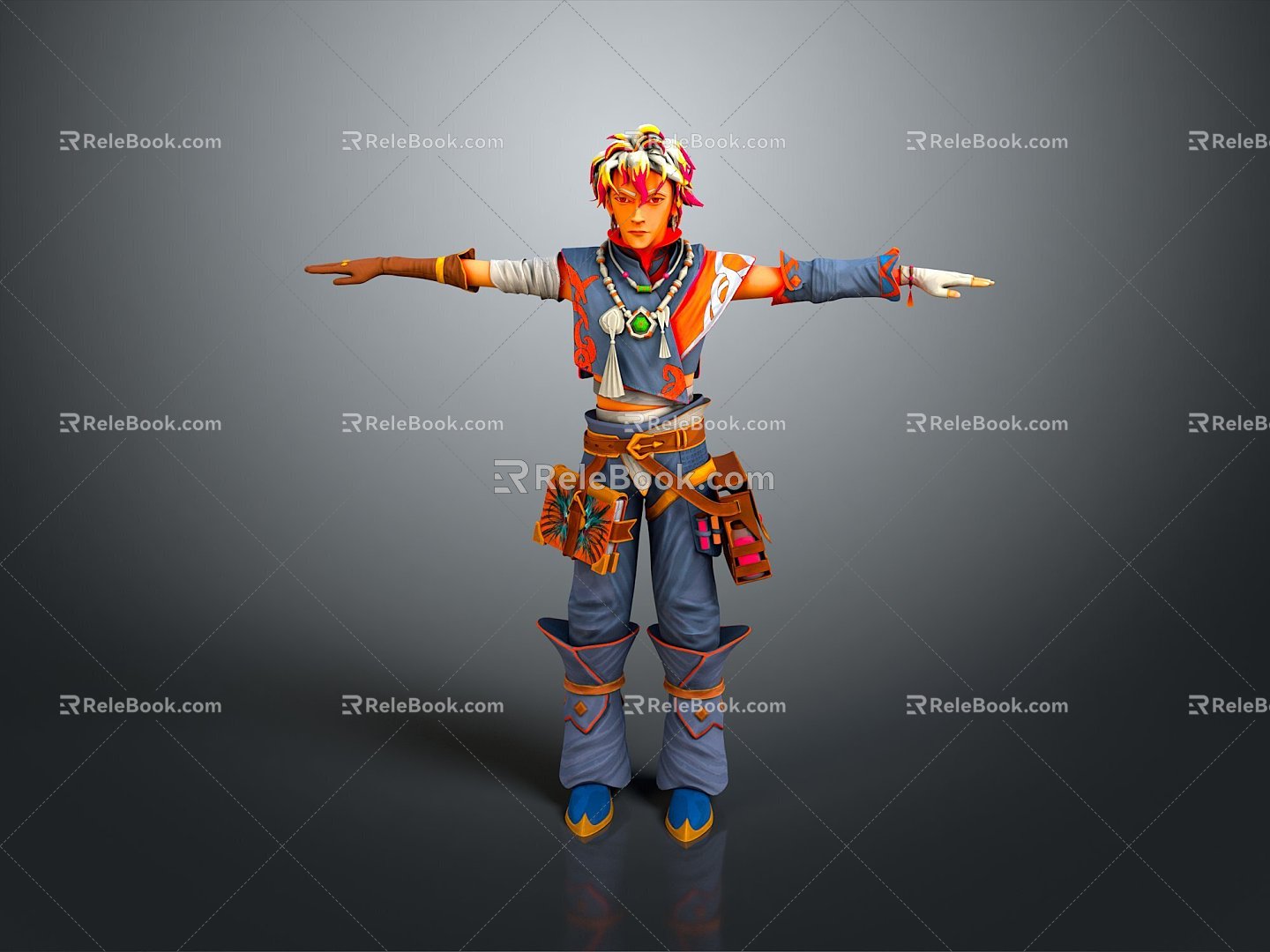 cosplay costume costume online game female warrior anime costume animation costume 3d model