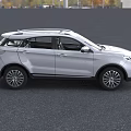 White Ford SUV With Green License Plate And Modern Exterior Design Elements