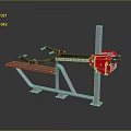 Professional Weight Training Equipment With Wooden Bench Metal Frame And Red Adjustment