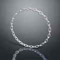 Silver Chain Bracelet Shiny Metallic Fashion Accessory For Women Daily Wear