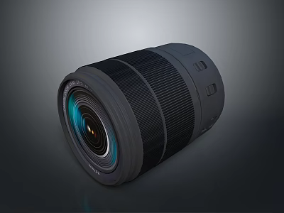 Professional Computer Camera Lens With High Resolution And Black Optical Design 3d model