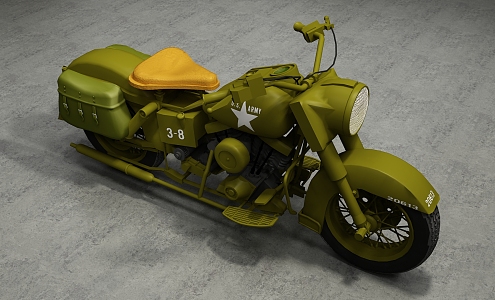 Modern Motorcycle 3d model