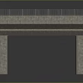 Bridge Structure With Concrete Piers Metal Railings And Yellow Lane Markings