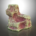Hand Carved Wooden Stone Sculpture With Natural Rough Texture And Irregular Shape
