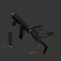 Green And Black Tactical Pistol With Textured Grip And Picatinny Rail Design