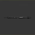 Tactical Submachine Gun Modern Black Design Featuring Scope Barrel And Stock 3d model