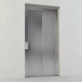 Modern Elevator Interior Design With Stainless Steel Mirror Finish And Control Panel 3d model