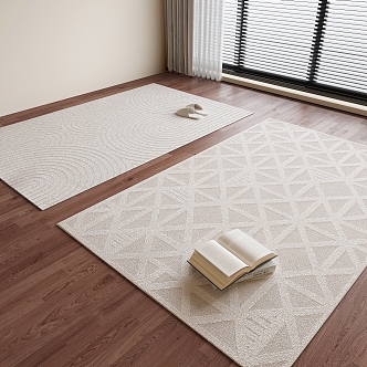 Modern Square Carpet 3d model