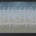 Colorful Gradient Tile Background Wall Design With Blue Gray Beige Hues And Tidy Layout