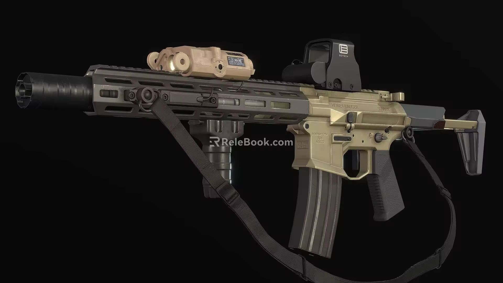 Weapons Honey Badger Rifle 3d model
