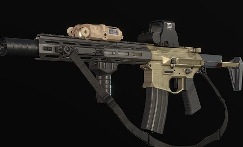 Weapons Honey Badger Rifle 3d model