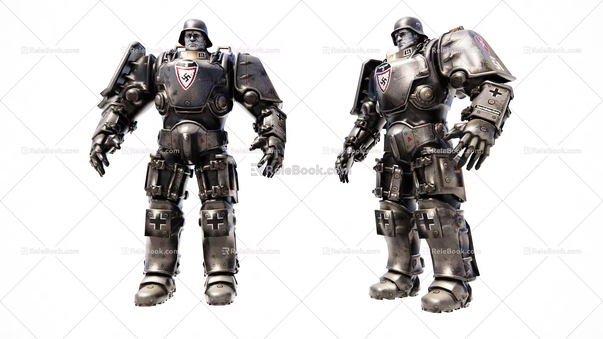 Industrial LOFT Robot Armored Robot 3d model