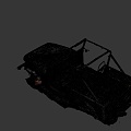 The burned jeep 3d model