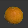 Fresh Ripe Orange With Vibrant Orange Color And Smooth Skin Placed On Dark Reflective Background