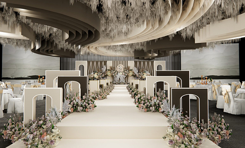 Wedding ceremony 3d model