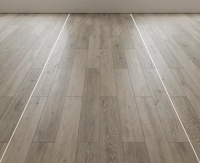 Light Brown Wooden Floor With Natural Grain Texture And Smooth Surface For Modern Home Interior 3d model