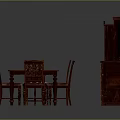 Classic Mahogany Furniture Set Featuring Cabinets Dining Tables Chairs And Side Tables