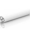 Smart Machine Cylindrical White Device With Ribbed Surface And Cable