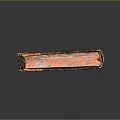 Ancient Leather Book With Red Black Patterns Intricate Carved Designs And Metal Clasps On Spine