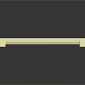 Cream Colored Square Decorative Grille With Wavy Circular Cutouts And Corner Holes
