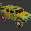 Yellow Off Road SUV With Roof Rack And Rugged Tires For Adventure