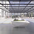 Modern Laboratory Interior Design With Glass Walls Workstations And Advanced Equipment