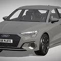Audi Modern Sedan with LED Headlights Black Alloy Wheels and Sleek Design