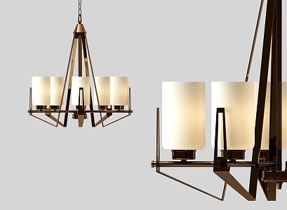 Modern chandelier 3d model