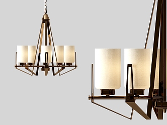 Modern chandelier 3d model