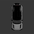 White And Black SUV With Modern Design Roof Rack And Front Grille