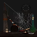 Bohemian Decorative Ornament Set With Dreamcatchers Bow Vase Candle And Smoke