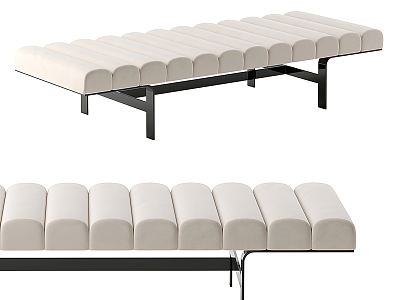 Modern Bed End Stool Bench model