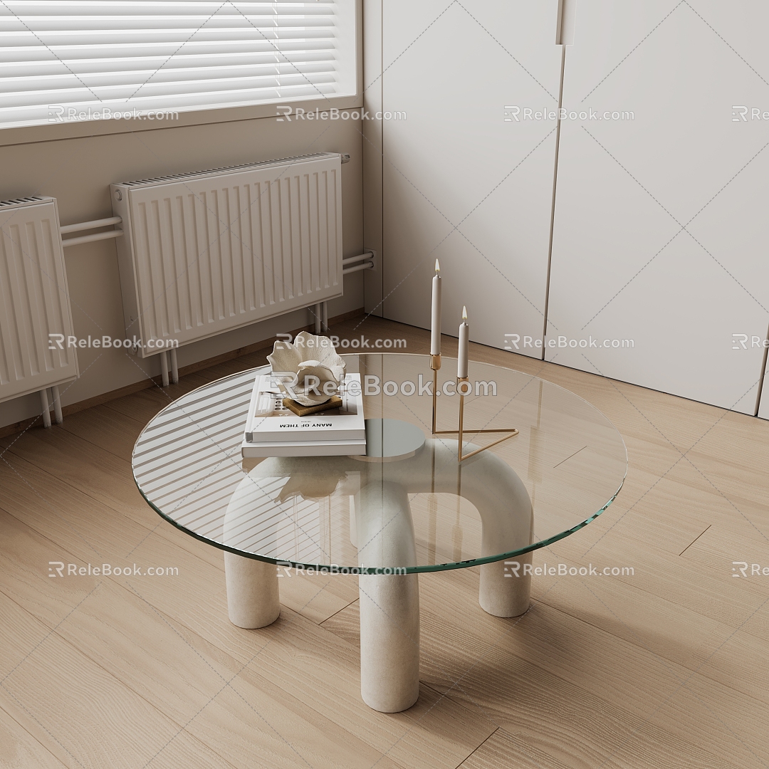 Quiet tea table 3d model